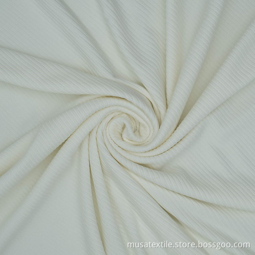 Soft Stretch Breathable T-Shirt 8*3 Rib Knit Fabric